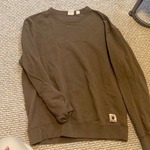 brown quicksilver crewneck
